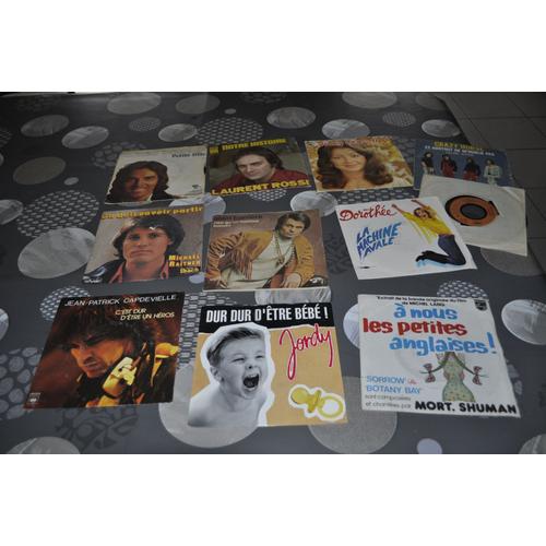 Lot De 45 Tours Vinyles Avec "Jean Patrick Capdevielle"