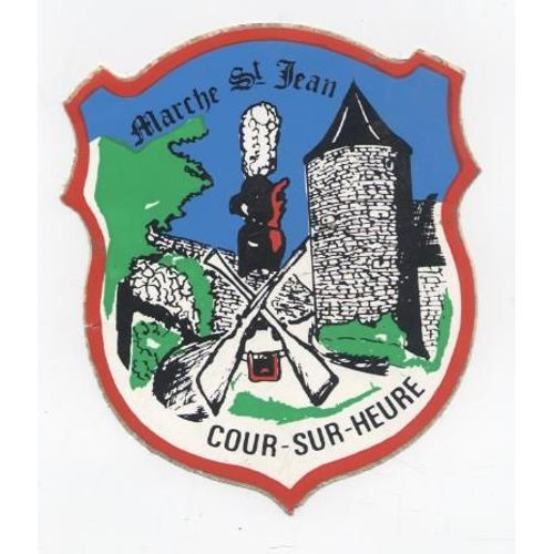 Cour-Sur-Heure. Marche Saint Jean - Autocollant. Folklore Belge. Hainaut. Juin