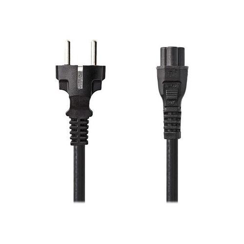 Nedis - Câble d'alimentation - power CEE 7/7 (M) pour IEC 60320 C5 - 10 A - 2 m - rond - noir