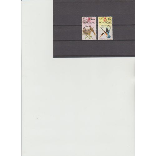 N° 301 & 302 = 2 Timbres Hong-Kong Obliteres De 1975 Cote : 15,50 