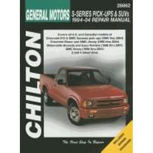 General Motors S-Series Pick-Ups And Suvs 1994-04 Repair Manual