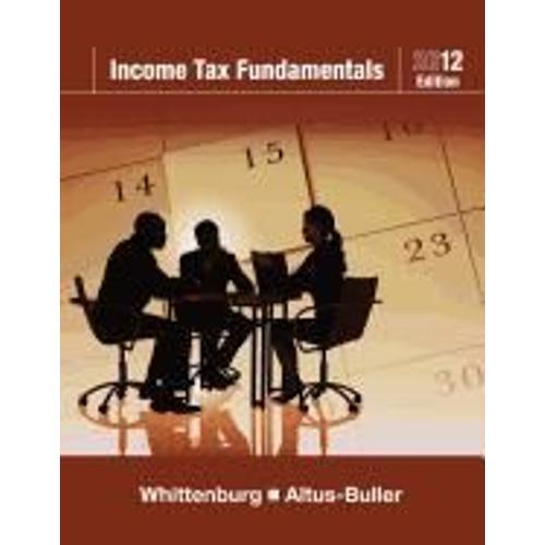 Income Tax Fundamentals 2012 (With H&r Block At Home (Tm) Tax Preparation Software Cd-Rom)