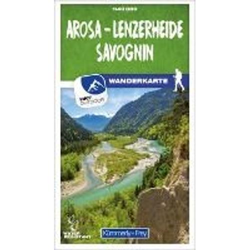 Arosa - Lenzerheide - Savognin 35 Wanderkarte 1:40 000 Matt Laminiert