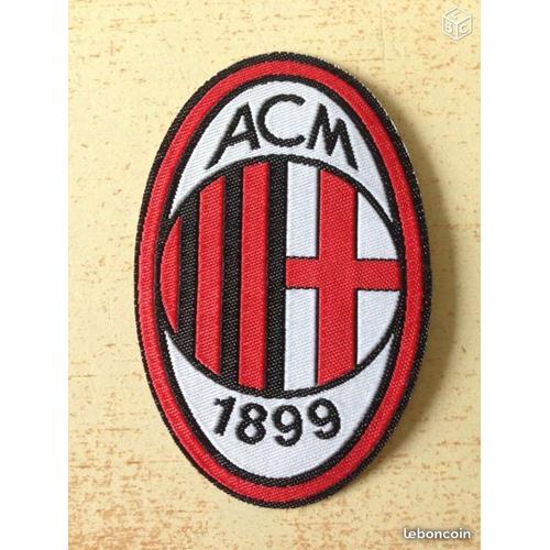 Écusson Thermocollant Football Ac Milan 7x4,5 Cm