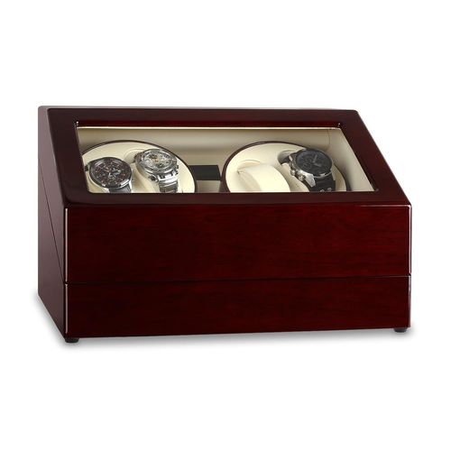 Klarstein Watchwinder Remontoir Automatique Pour 10 Montres - Coffret Fait Main - Moteur Silencieux