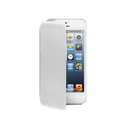 Etui Folio A Rabat Iphone 5 5s Se Blanc Eco-Cuir (Pu)