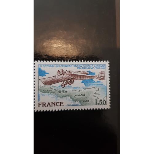 65e Anniversaire De La Première Liaison Postale Aérienne Officielle Entre Villacoublay Et Pauillac.