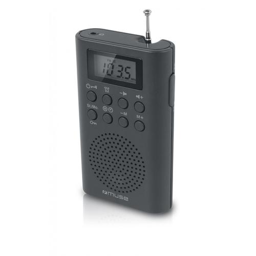RADIO POCKET MUSE M-03-R - Afficheur LCD - Radio PLL FM - Fonction radio-réveil - Haut-parleur intégré