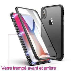 Coque Magnétique Bumper Verre Trempé Avant Arriere Iphone Xr Housse Integrale