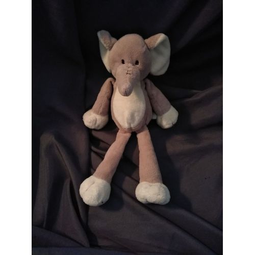 Doudou Elephant Gris Ecru Nicotoy ?