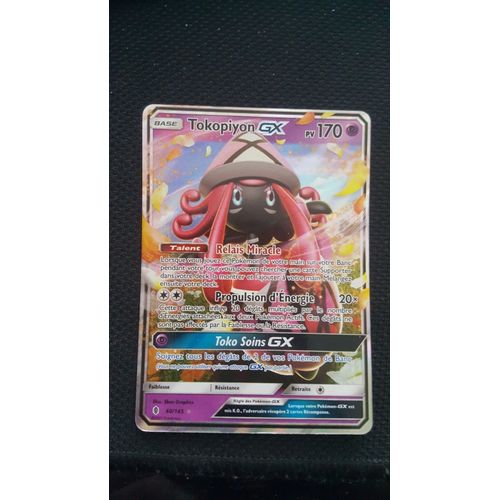Carte Pokémon Tokopiyon Gx - 170 Pv - Soleil Et Lune Gardiens Ascendants 60/145 Neuve - Fr