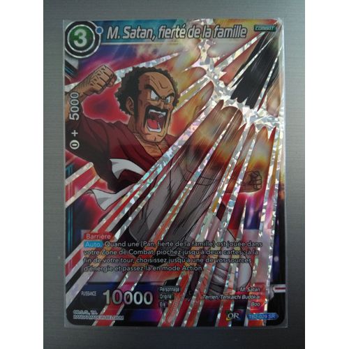 [Fr] Dragon Ball Super Carte Tb2-029 Sr M. Satan, Fierté De La Famille