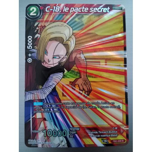 [Fr] Dragon Ball Super Carte Tb2-009 R C-18, Le Pacte Secret