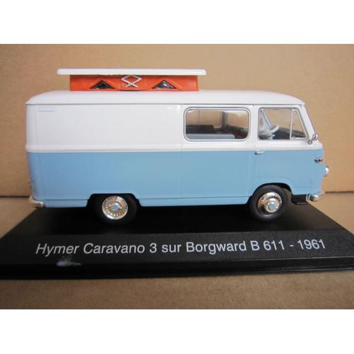 1/43 Camping-Car Hymer Caravano 3 Borgward B611 1961 Ixo Pr-Hachette