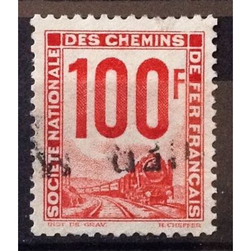 Colis Postaux - Petits Colis - 100f Rouge (Très Joli N° 23a) Obl - France Année 1944 - N23120