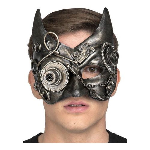 Mi-Masque De Chat Steampunk (Taille Unique Adulte)