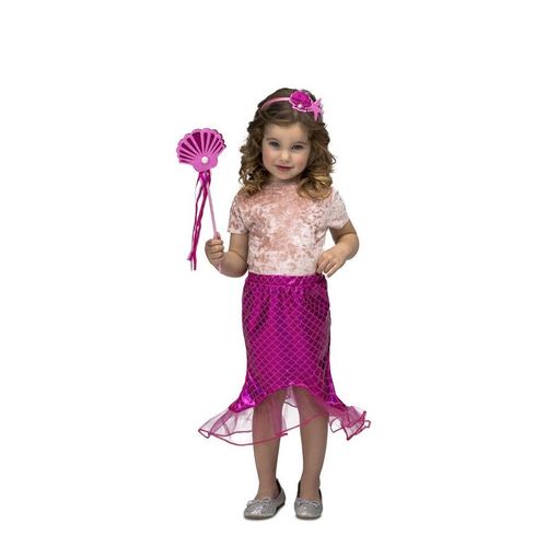 Déguisement De Petite Sirpene Rose Pour Fille (Taille 3-6a)