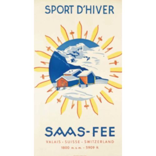 Affiche Saas Fee