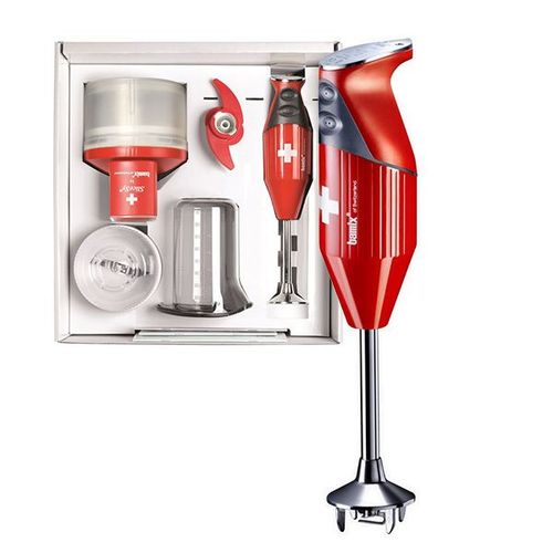 Mixeur Plongeant Multifonctions 200w Rouge Mx105077 Super Box