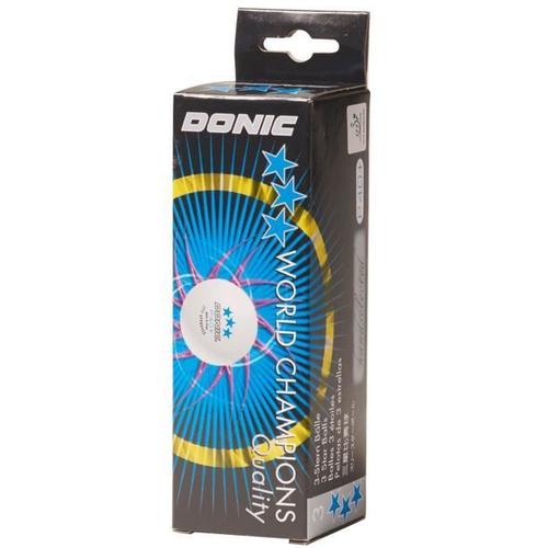 Lot De 3 Balles De Tennis De Table Donic P40+*** (40 Mm) - Blanc - Tu