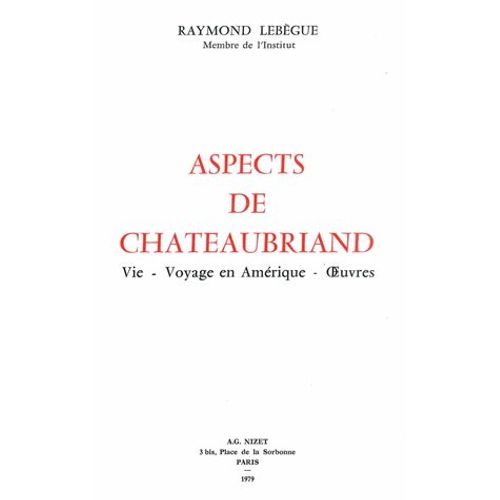 Aspects De Chateaubriand