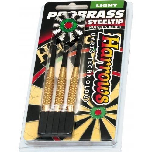 Lot de 3 fléchettes HARROWS Pro Brass Quality Precision - Pointe acier - 21g - Multicolore