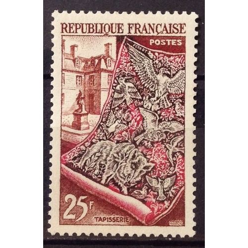 Productions De Luxe - Métiers D'art 1954 - Tapisserie Et Cour Des Gobelins 25f (Superbe N° 970) Neuf* - Cote 10,00 - France Année 1954 - N23187
