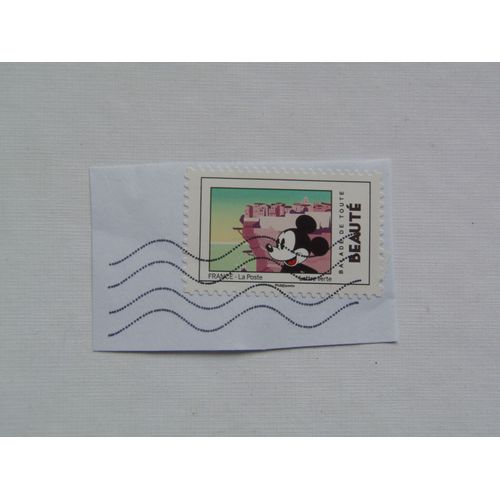 Timbre Oblitéré Mickey Balade De Toute Beauté 2018