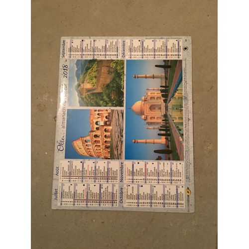 Calendrier La Poste 2018