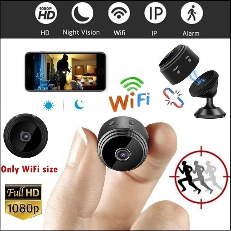 Mini camra IP WiFi 1080P aimant de lumire infrarouge cach... - 5