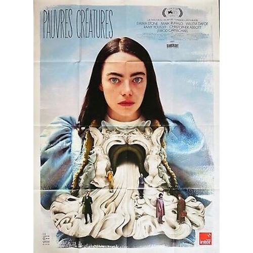 Pauvres Créatures - Affiche Originale De Cinéma - Format 120x160 Cm - Un Film De Yorgos Lanthimos Avec Emma Stone, Mark Ruffalo, Willem Dafoe, Ramy Youssef, Jerrod Carmichael - Année 2024 -