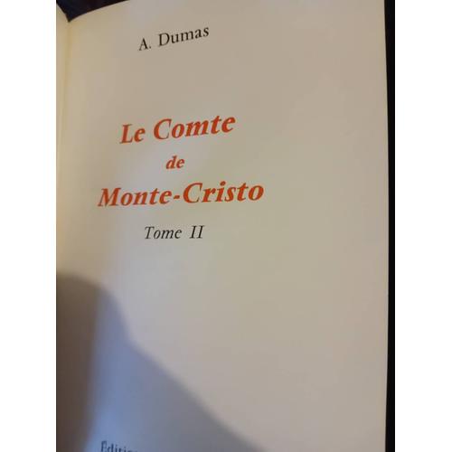 A.Dumas Le Comte De Monte Cristo 2 Volumes Garnier 1962 Reliure Demi Cuir Illustrations Gravures