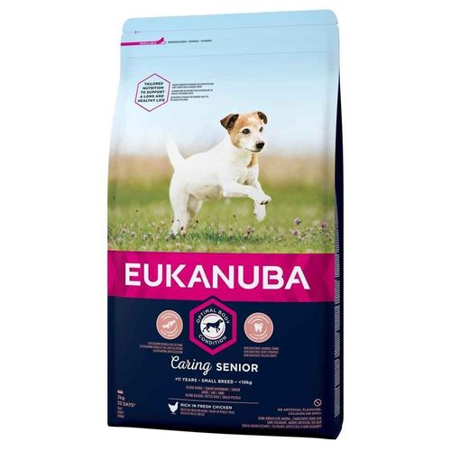 Croquettes Caring Senior Small Poulet Pour Chien - Eukanuba - 3kg