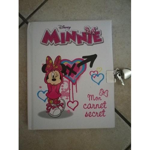 Carnet Secret Avec Cadenas Disney Minnie