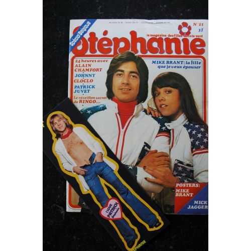 Stephanie 021 1974 Janvier Alain Chamfort Johnny Hallyday Cloclo P. Juvet Ringo + Posters Mike Brant & Mick Jagger