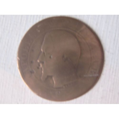Piece 5 Centimes Napoleon Iii Date Effacee