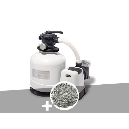 Groupe de filtration à sable SX3200 10 m³/h + 30 kg de zéolite - Intex