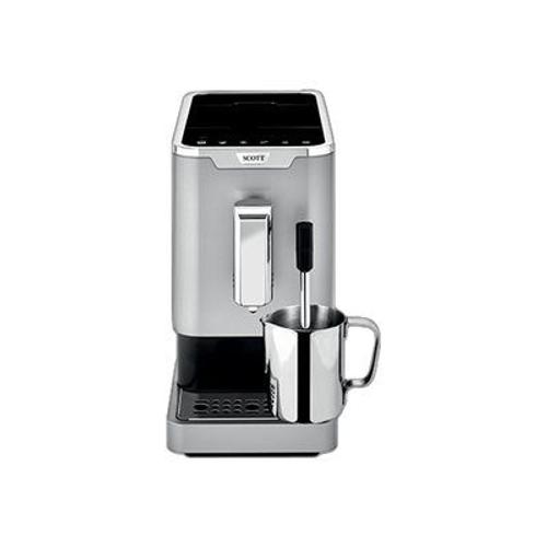 SCOTT Slimissimo & Milk - Machine à café automatique avec buse vapeur "Cappuccino" - 19 bar - argent