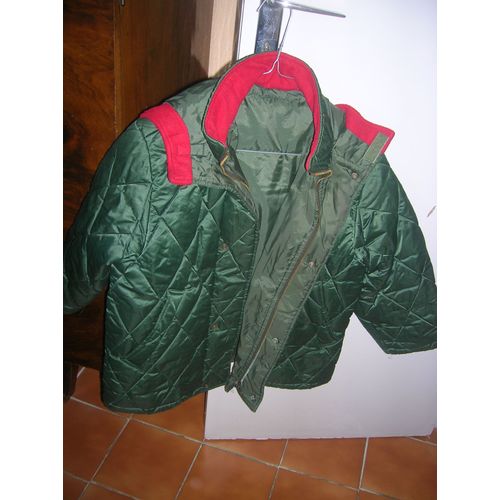 Parka Doublée À Capuche 8/10 Ans Zippée + Pressions.