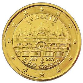 Italie 2017 ¿ Basilique St Marc - 2 Euros Plaque Or