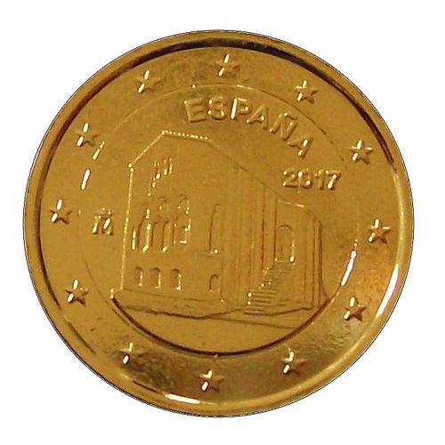 Espagne 2017 ¿ Santa Maria De Naranco D'oviedo - 2 Euros Plaque Or