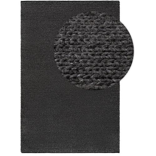 Tapis de laine Uno Gris 15x15 cm Échantillon - Tapis nature