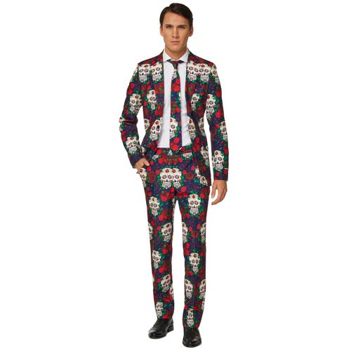 Costume Mr. Skull Day Of The Dead Homme Suitmeister Medium