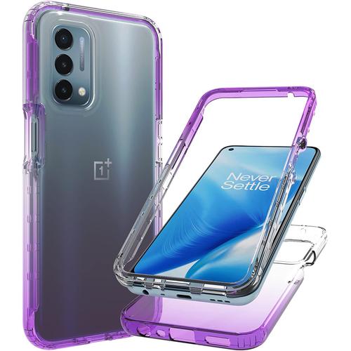 Coque En Tpu Clair Pour Oneplus Nord N200 5g Avec Angles Choc Amortissant, Etui Protection Anti-Poussière Avec Pare-Chocs Pc, Sans Protecteur D'écran, Mauve