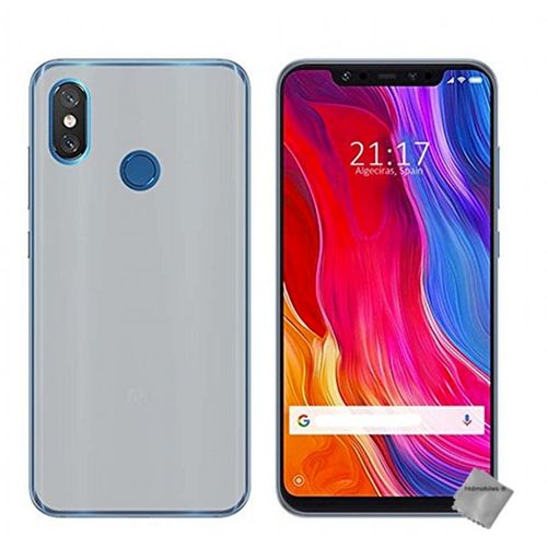 Housse Etui Coque Pochette Silicone Gel Fine Pour Xiaomi Mi 8 + Verre Trempe - Blanc Transparent
