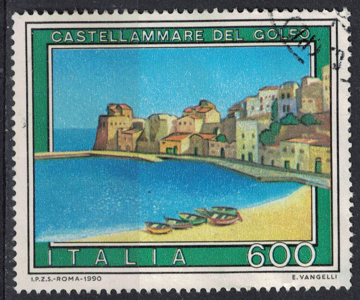 Italie 1990 Oblitéré Used Tourisme Castellammare Del Golfo Sicile Su