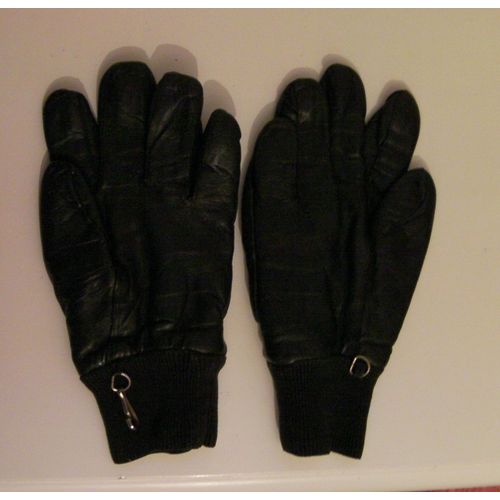 Gants Noirs Cuir - Taille S