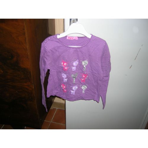 Tunique Manches Longues Nky 8 Ans 100% Coton.