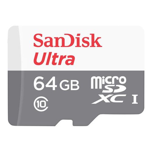 SanDisk Ultra - Carte mémoire flash - 64 Go - UHS-I / Class10 - microSDXC UHS-I