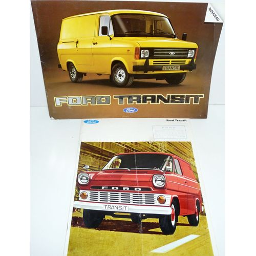 Ford Transit, Lot De 2 Brochures Publicitaires